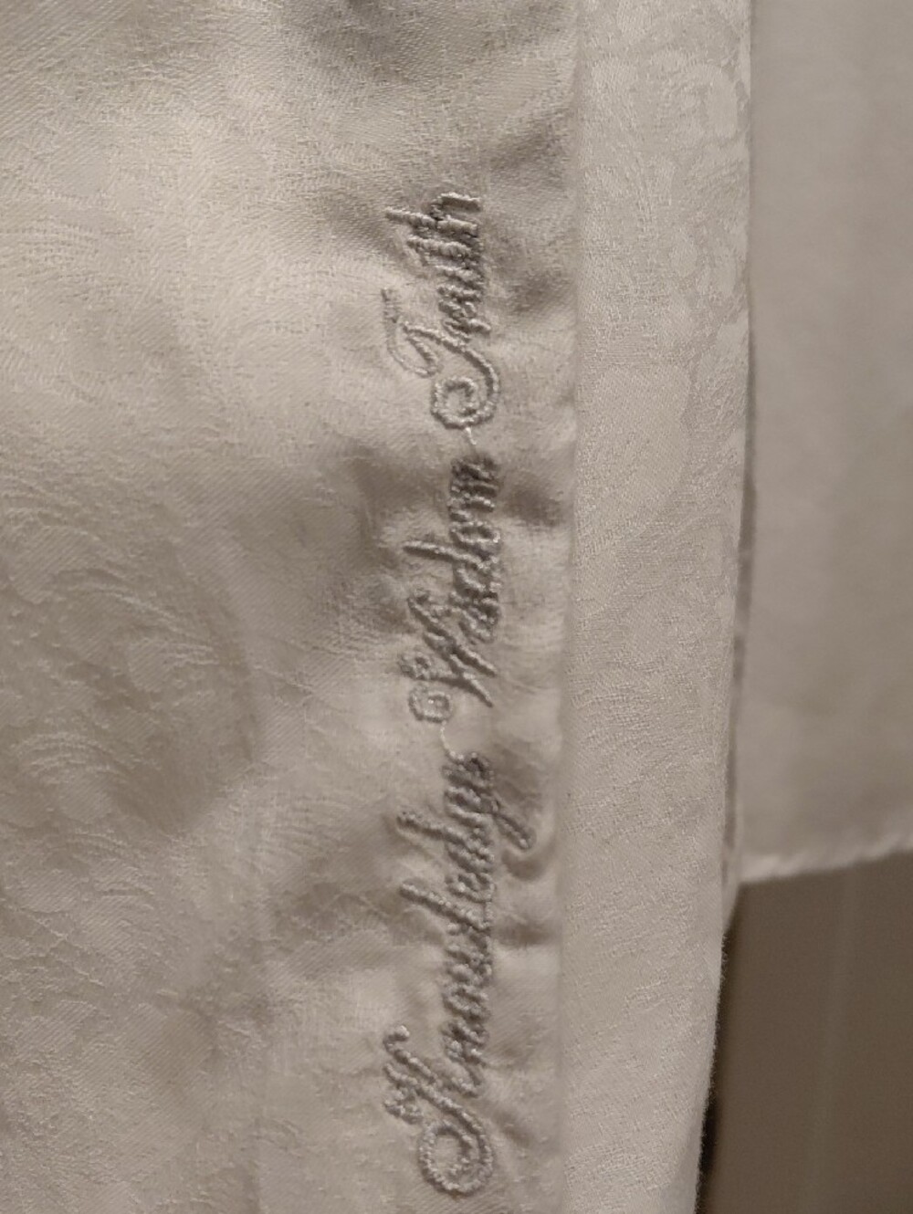 Robert Graham White Short Sleeve Button-Down with Paisley Collar Lining - Picture 5 of 5